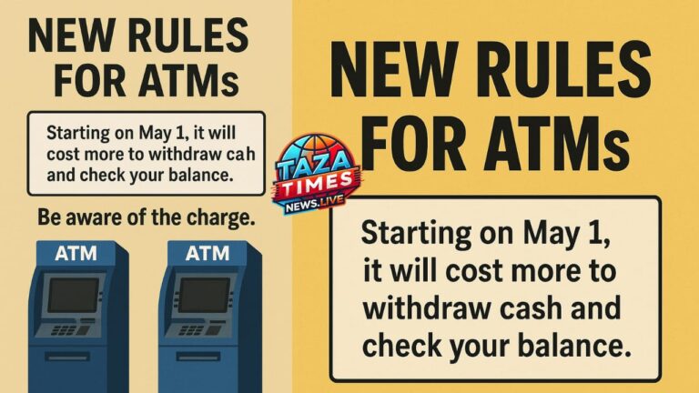 New Rules for ATMs : Starting on May 1, it will cost more to withdraw cash and check your balance. Be aware of the charge.